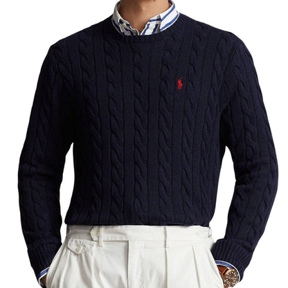 [Buy 1, Get 1 Free] R. Lauren Cable-Knit Sweater & Half-Zip sweater.