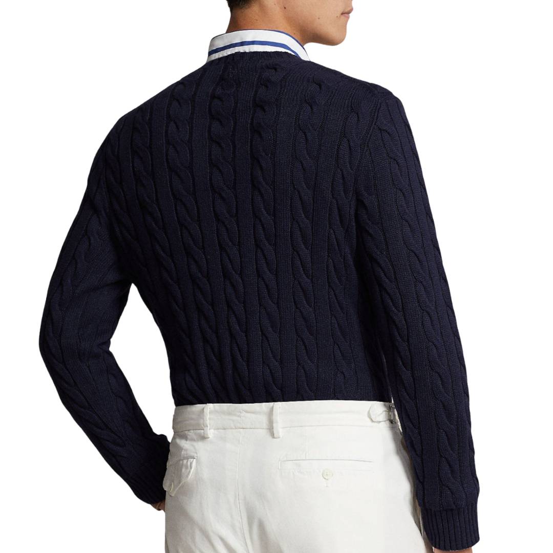 [Buy 1, Get 1 Free] R. Lauren Cable-Knit Sweater & Half-Zip sweater.
