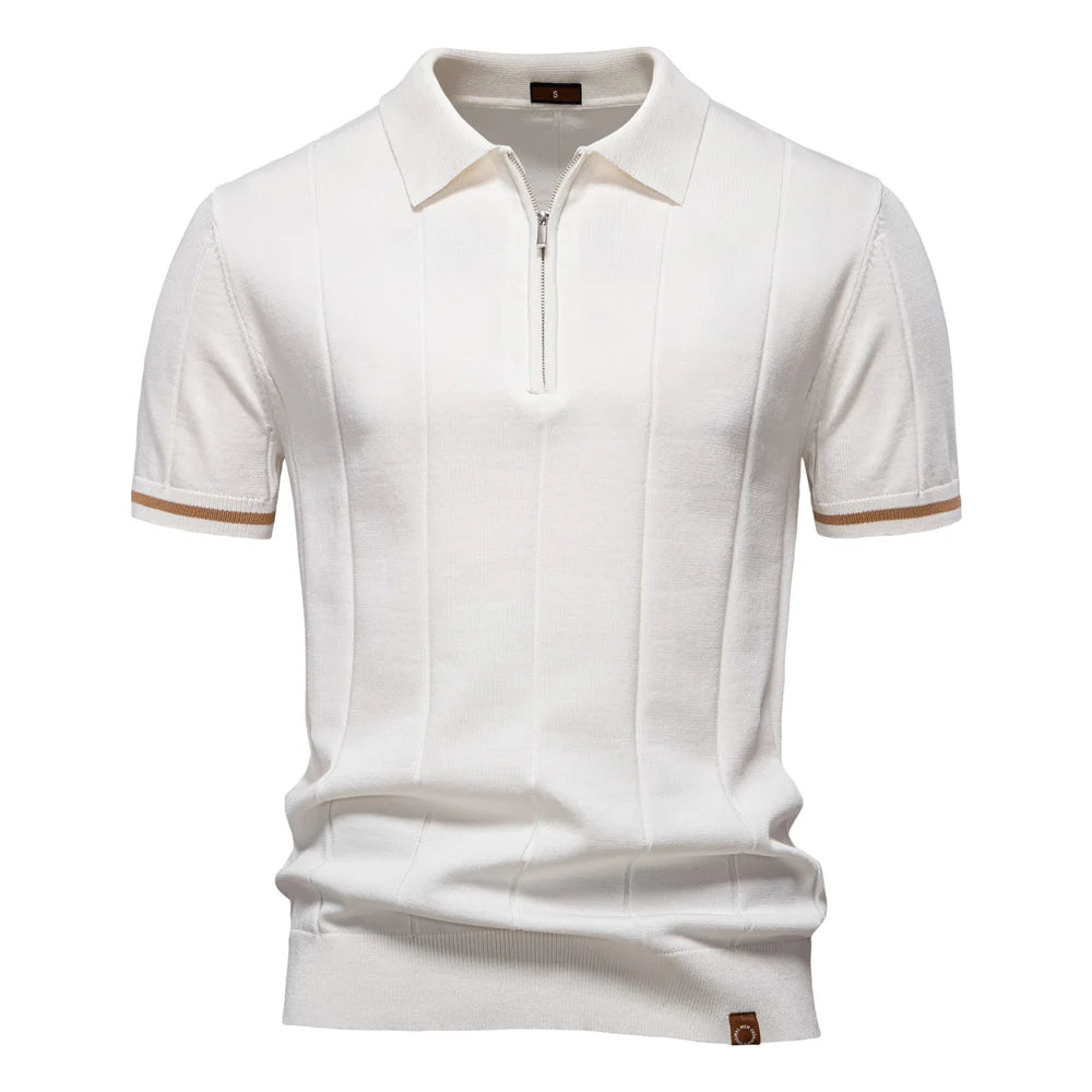 Knit Cotton Polo Shirt