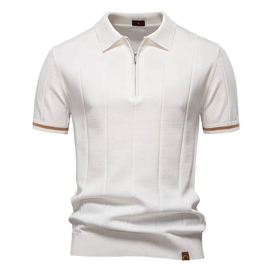 Sport Zipper Polo Shirt