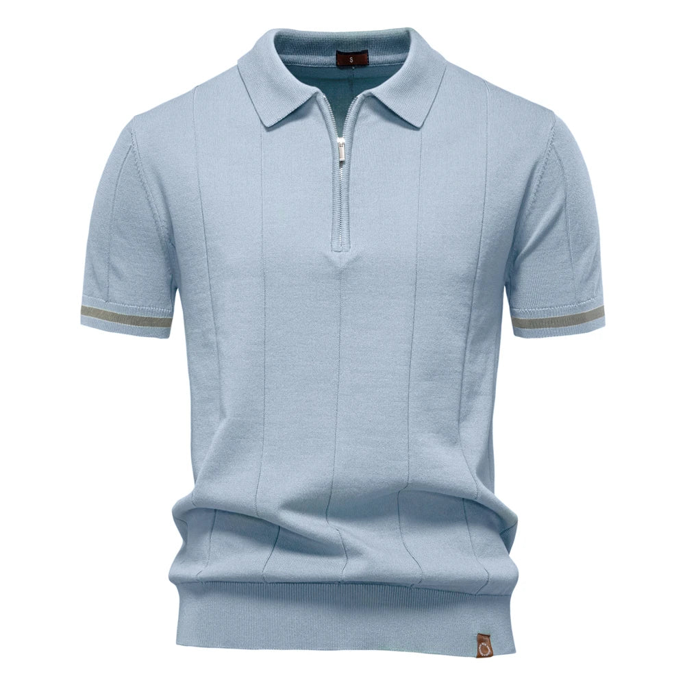 Sport Zipper Polo Shirt