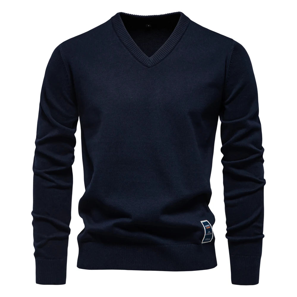 V-Neck Pullover Sweaters