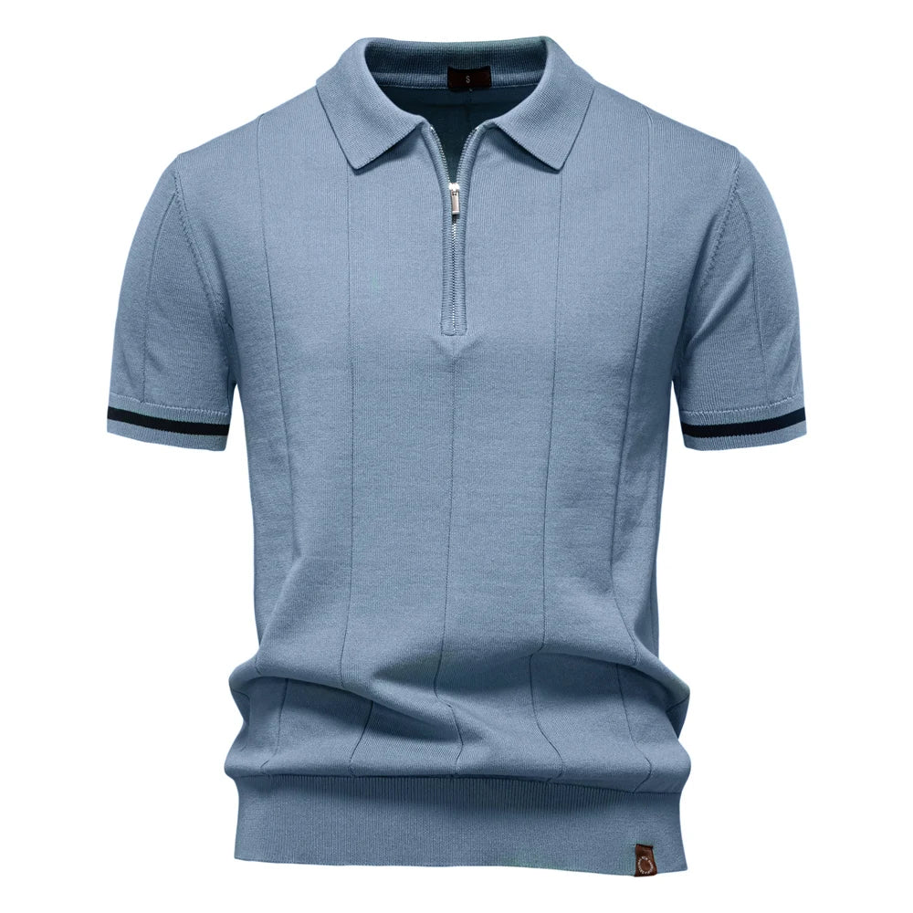 Sport Zipper Polo Shirt