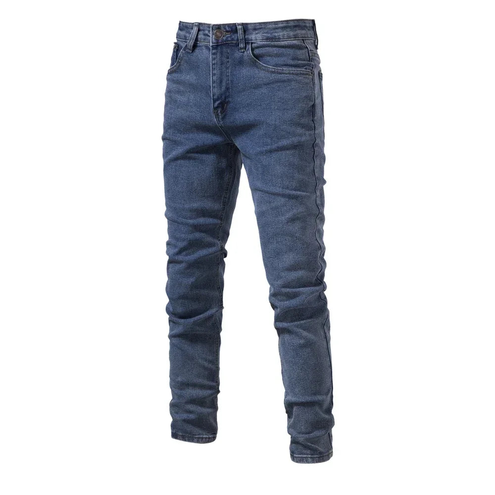 Denim Jeans Pants Men Slim Fit