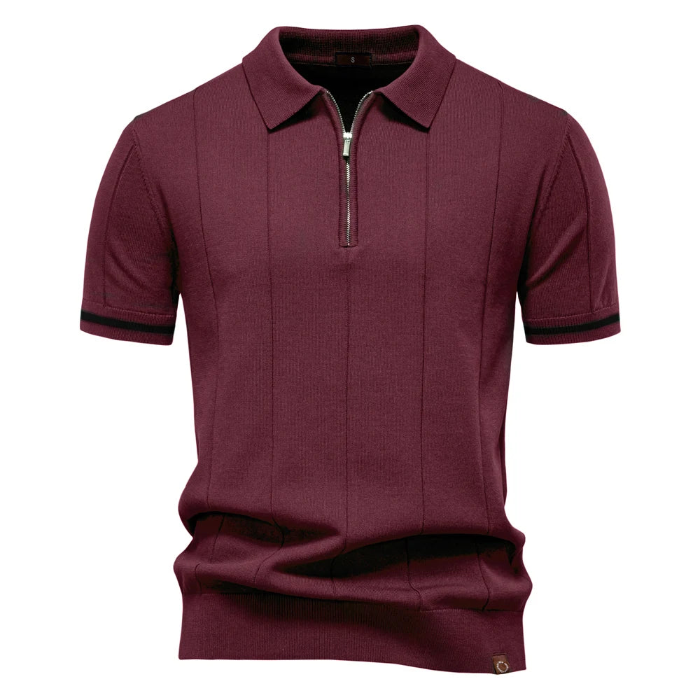Sport Zipper Polo Shirt