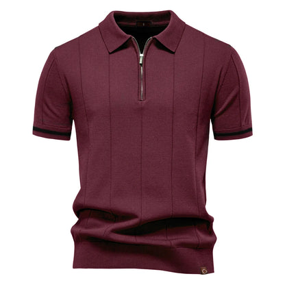 Sport Zipper Polo Shirt