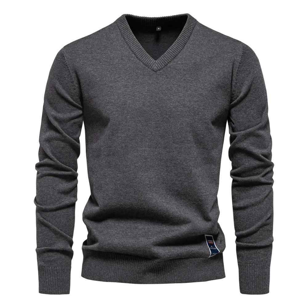 V-Neck Pullover Sweaters