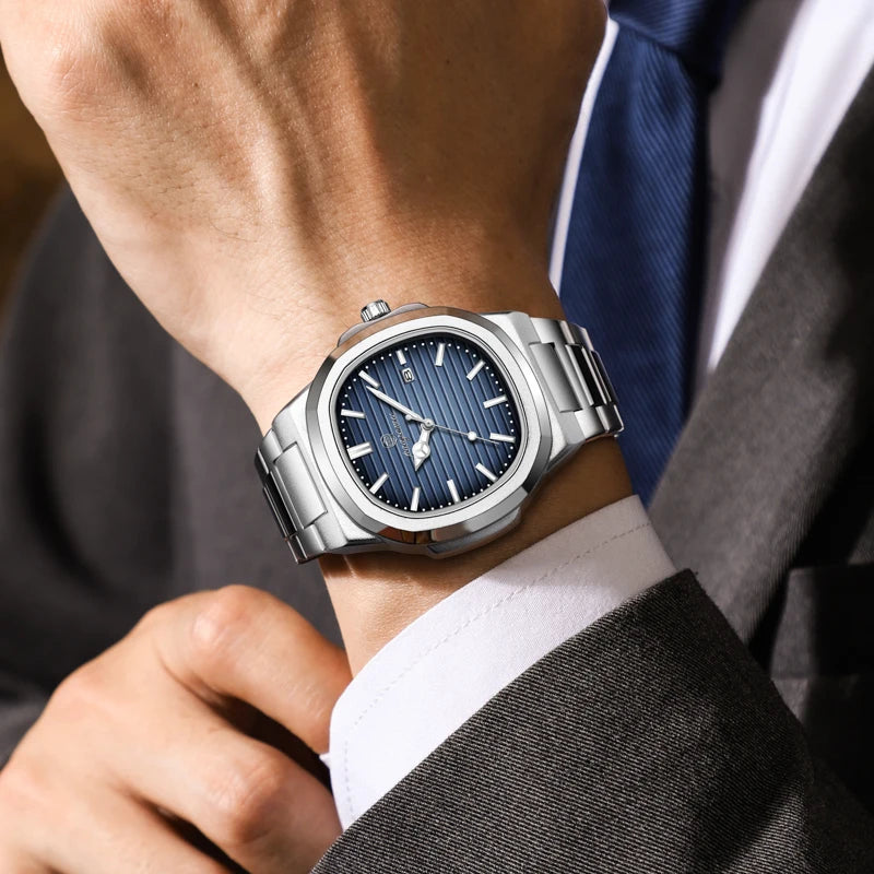 POEDAGAR Luxury Men Quartz Watch Waterproof