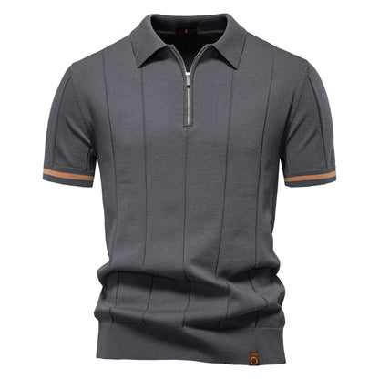 Sport Zipper Polo Shirt
