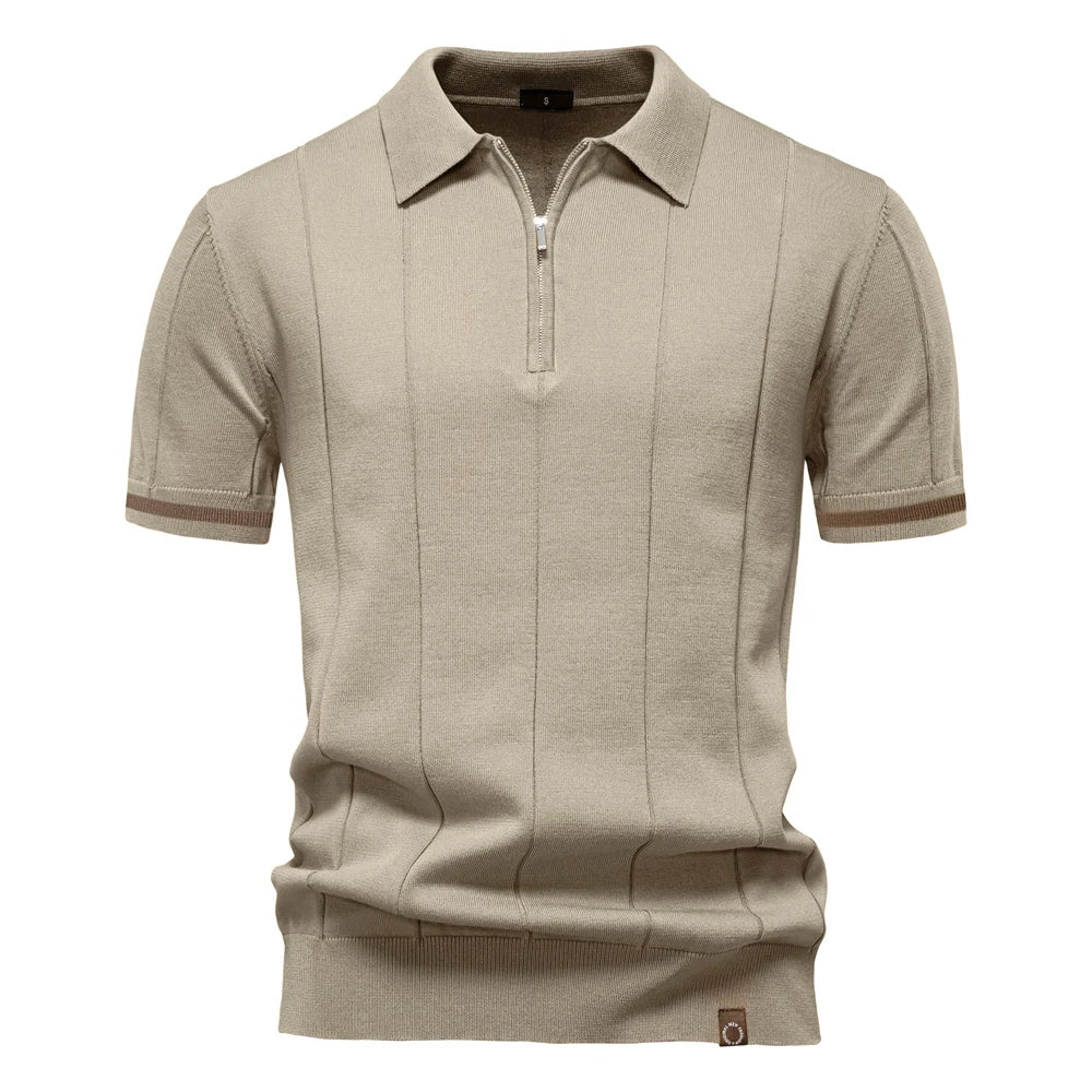 Sport Zipper Polo Shirt