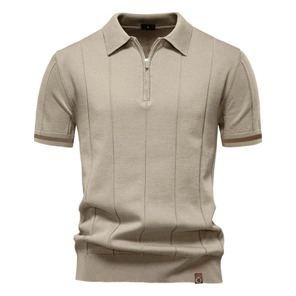 Sport Zipper Polo Shirt