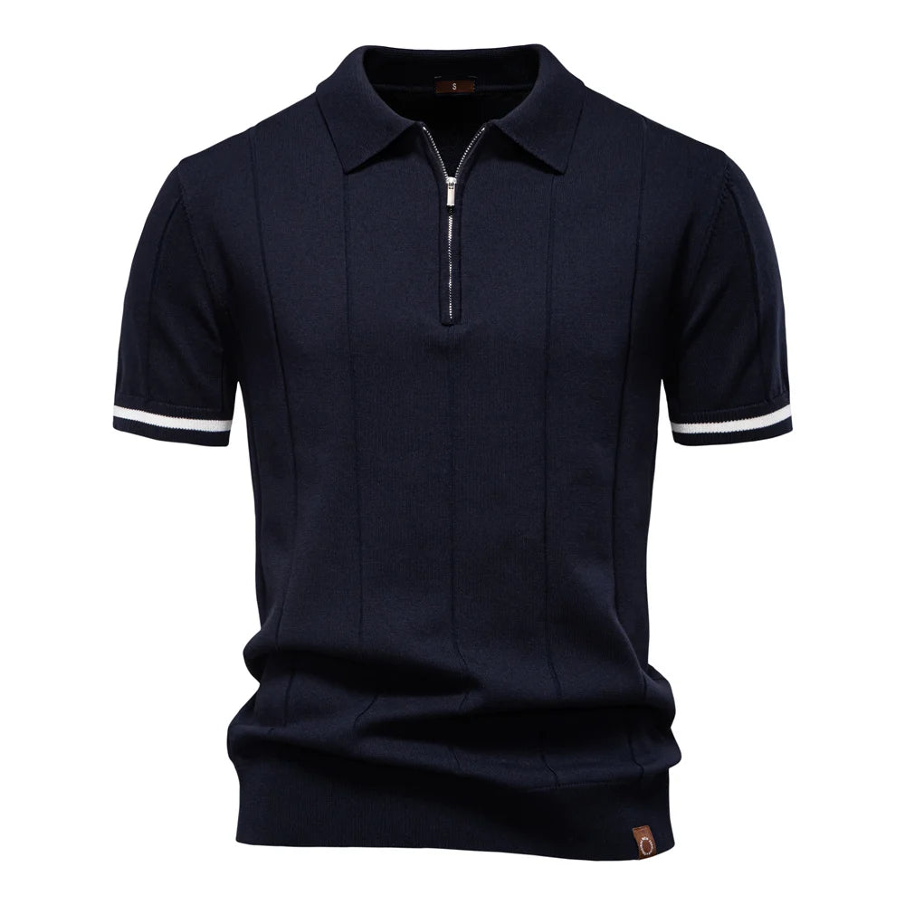 Knit Cotton Polo Shirt