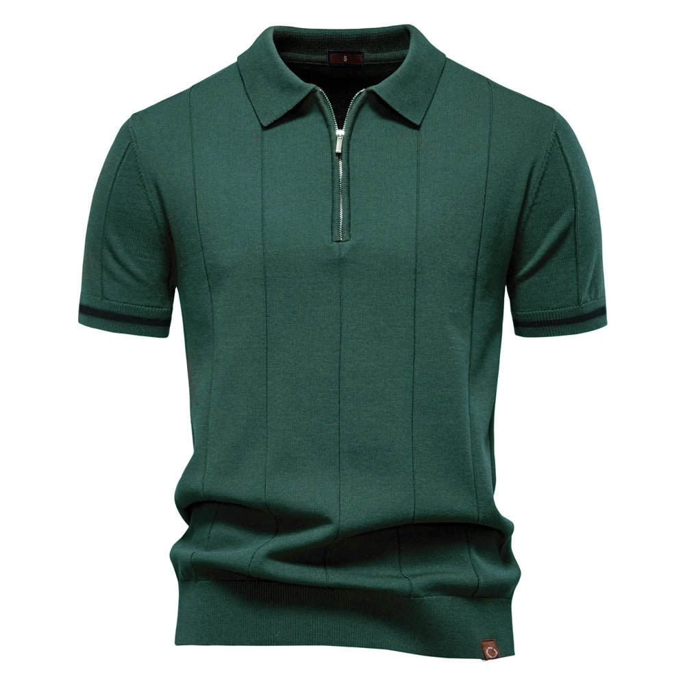 Sport Zipper Polo Shirt
