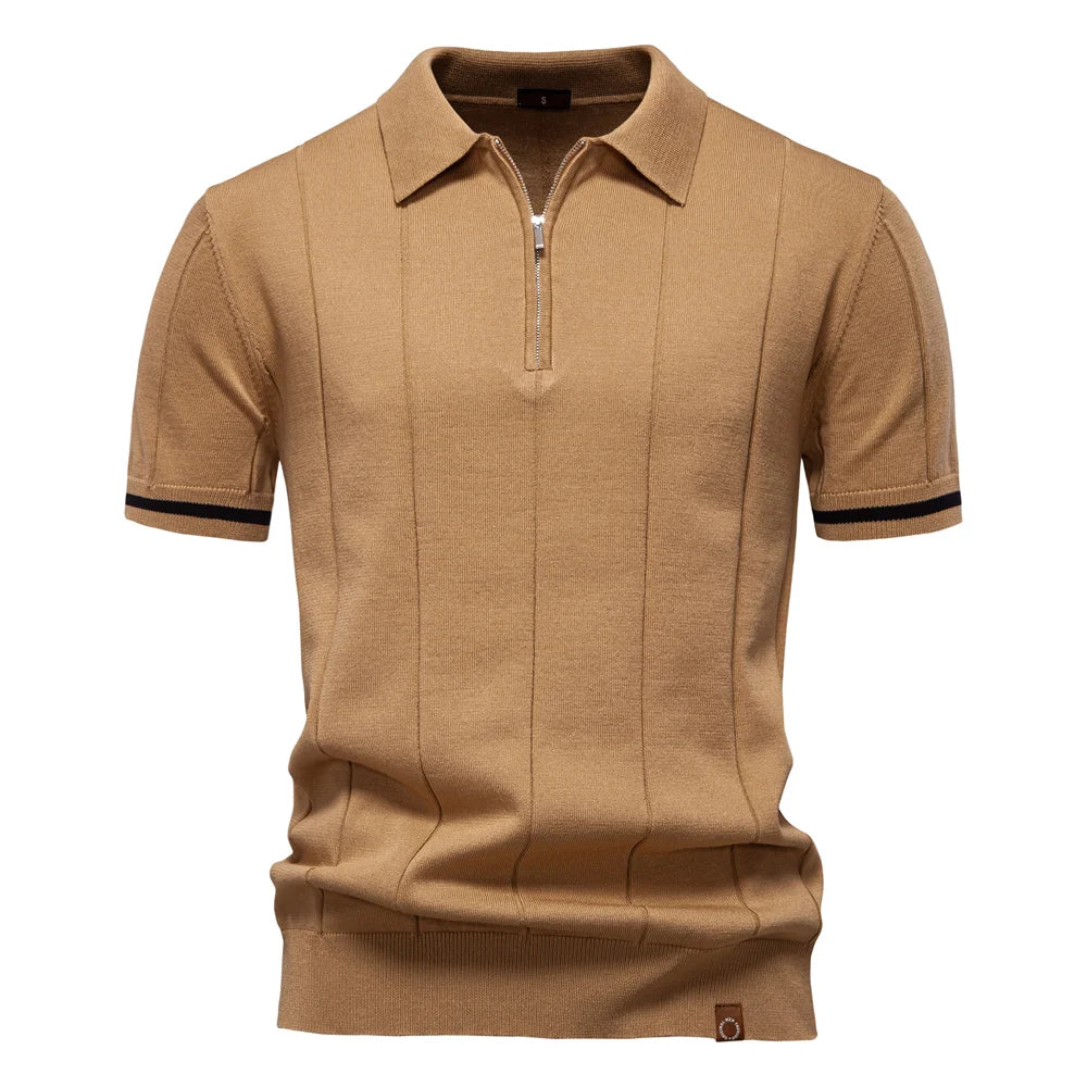 Sport Zipper Polo Shirt