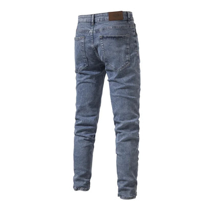 Denim Jeans Pants Men Slim Fit